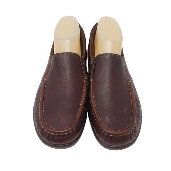 SAS Twin Loafers Womens 9 Mulch Brown Leather Slip On Comfort Lightweight - Picture 6 of 12